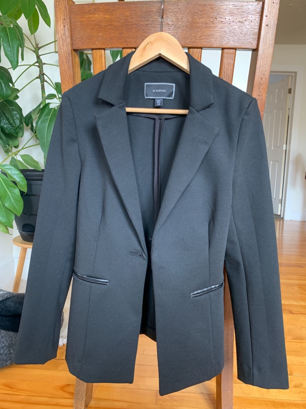 Le Château black suit jacket blazer -US S